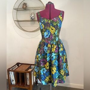 Vintage style fit & flare cotton sundress